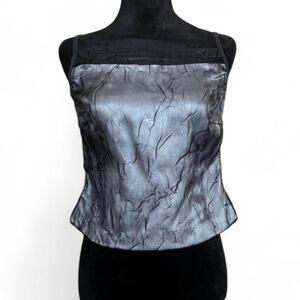 90s Vintage Silver Layered Cami – Formal Grunge 36